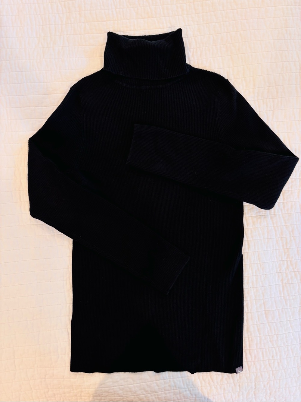 Eddie Bauer Black Ribbed Turtleneck